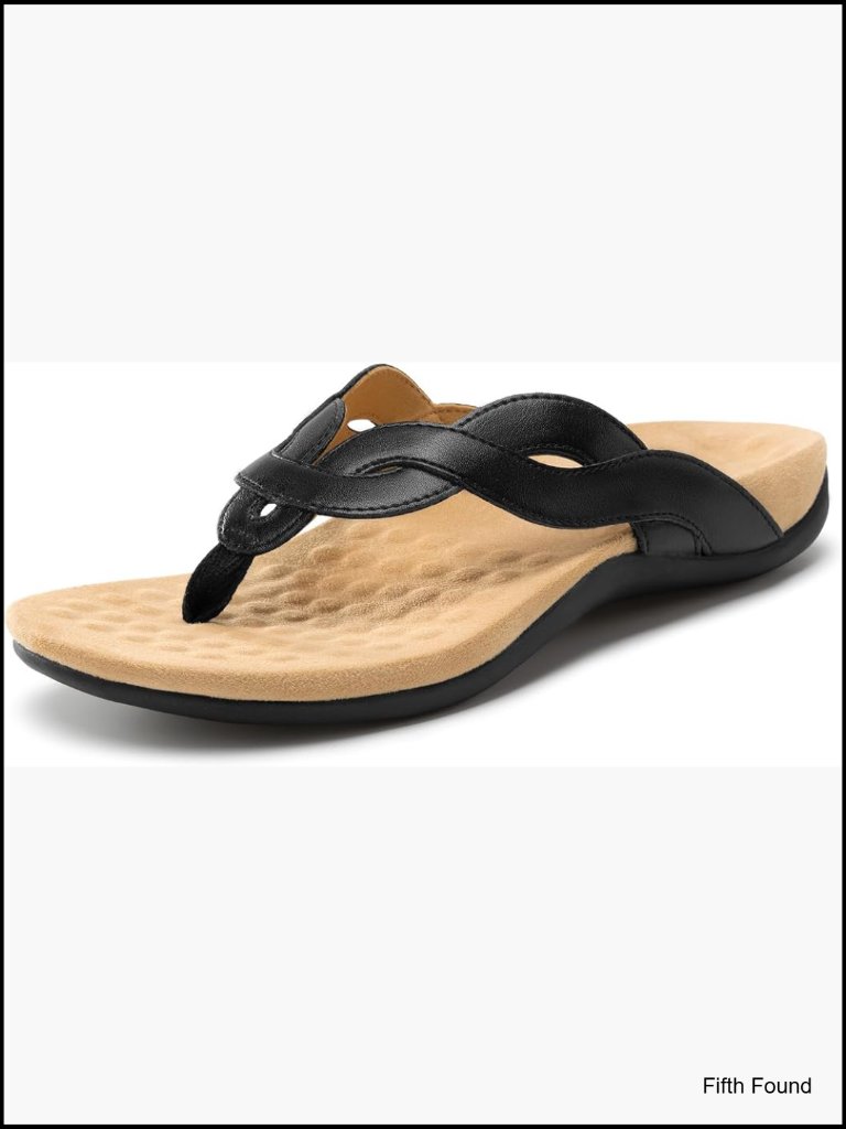 Orthotic Arch Support Sandals Comfortable Slip On Thong Flat Sandals